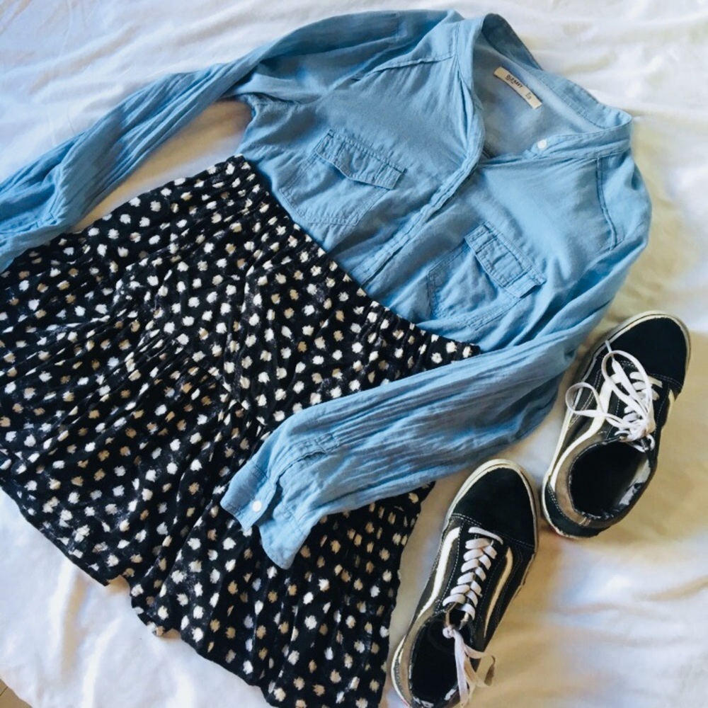 ✨Black and White Polka Dot skirt✨
